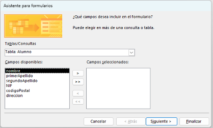 asistente formularios