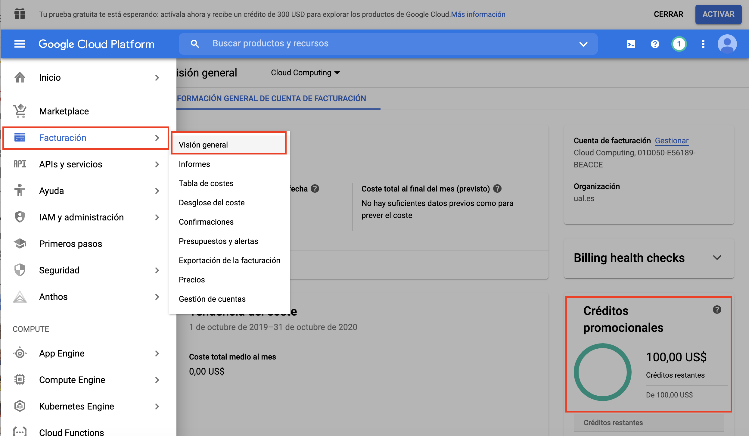 GoogleCloudPlatformFacturacion