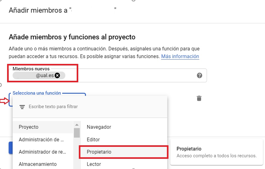 proyecto gcp iam add owner