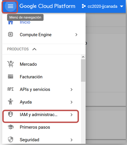 proyecto gcp iam