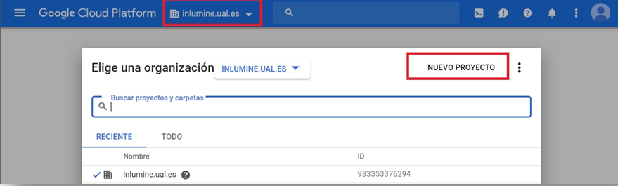proyecto gcp nuevo