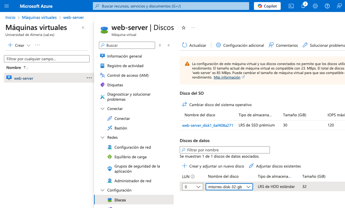 azure attach disk