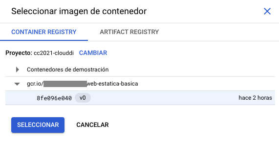 CloudRun SeleccionarImagen