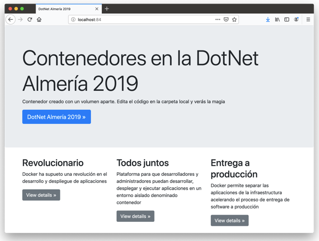 crear contenedor con imagen subida