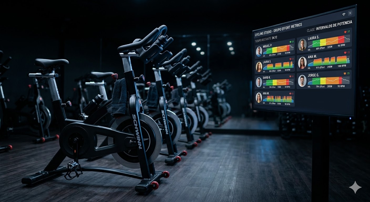 Bicicletas indoor telemetría